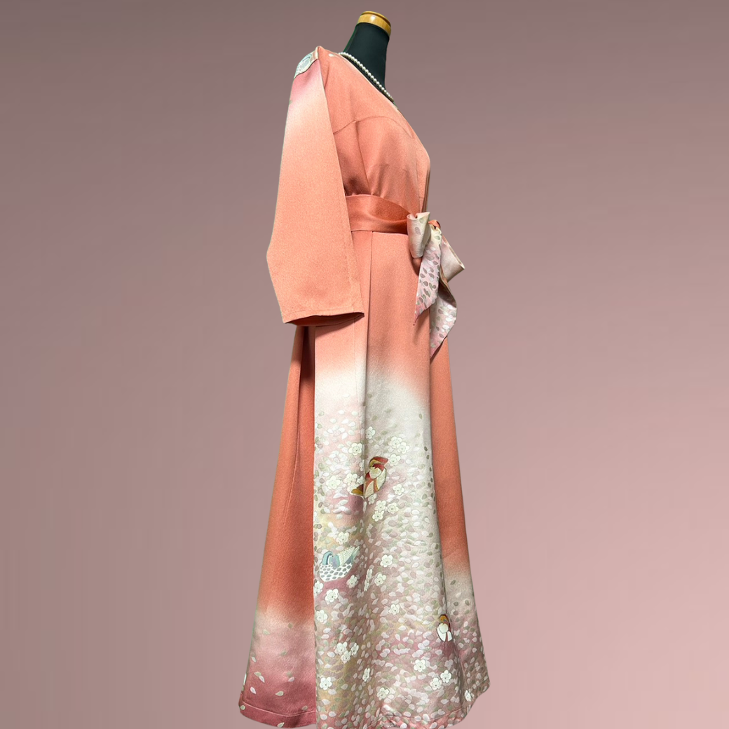 Iro Ro Furisode Spring Evening Kimono Dress