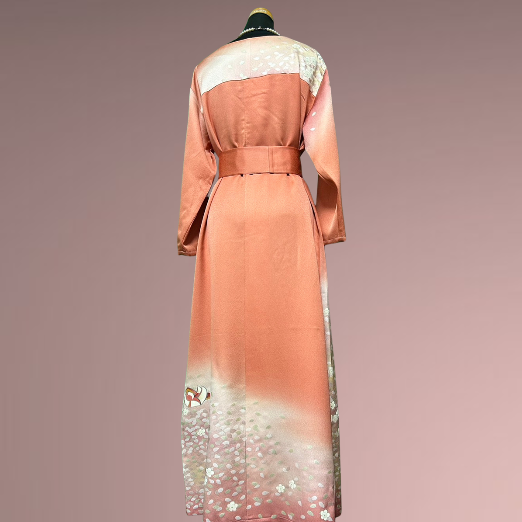 Iro Ro Furisode Spring Evening Kimono Dress