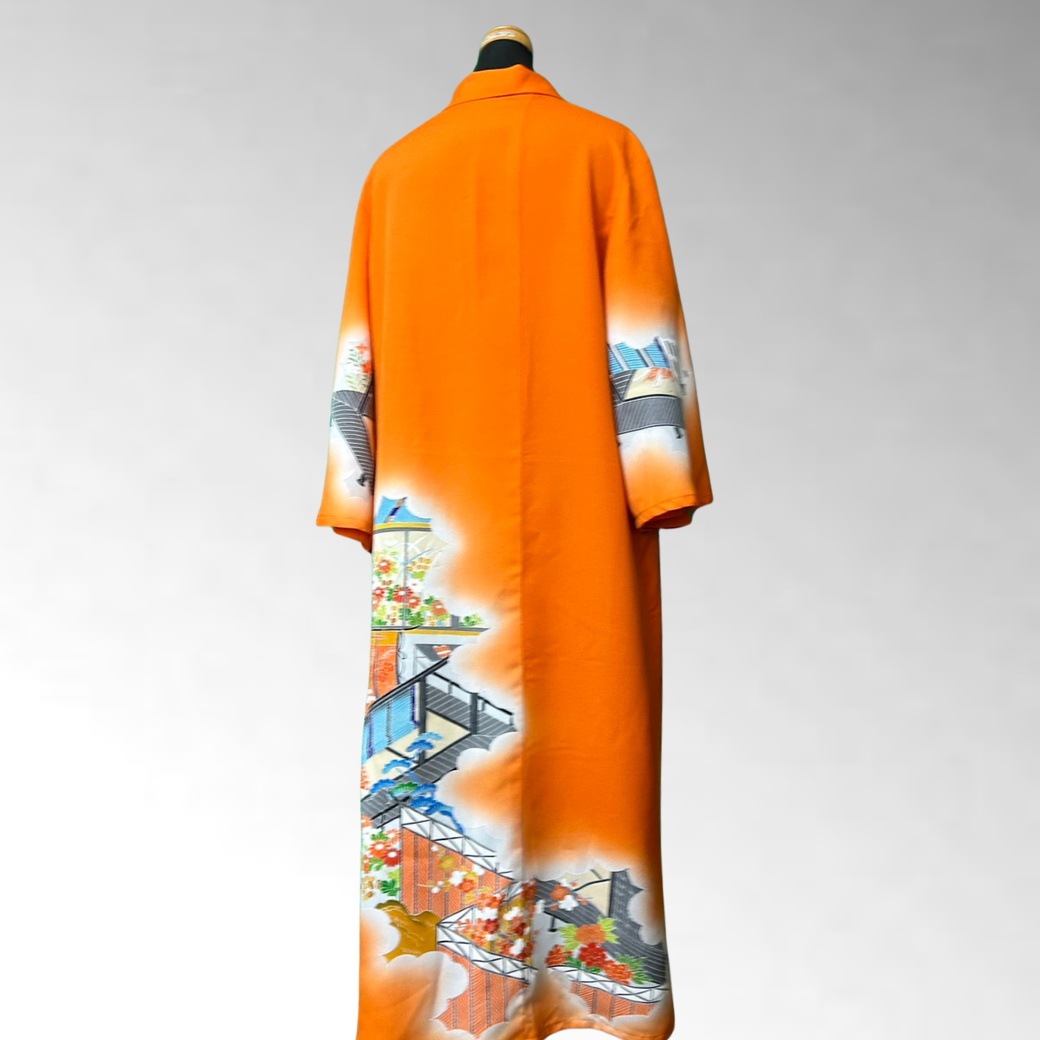 Heian Pattern Kimono Gown