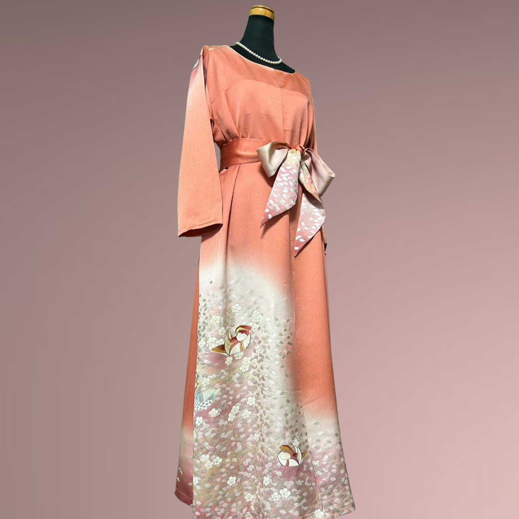 Iro Ro Furisode Spring Evening Kimono Dress