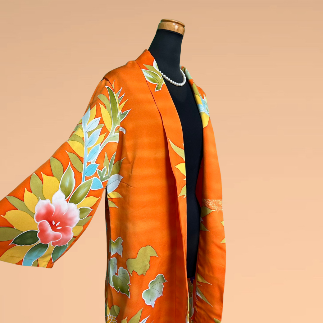 Turkish Bellflower Pattern  Kimono Gown