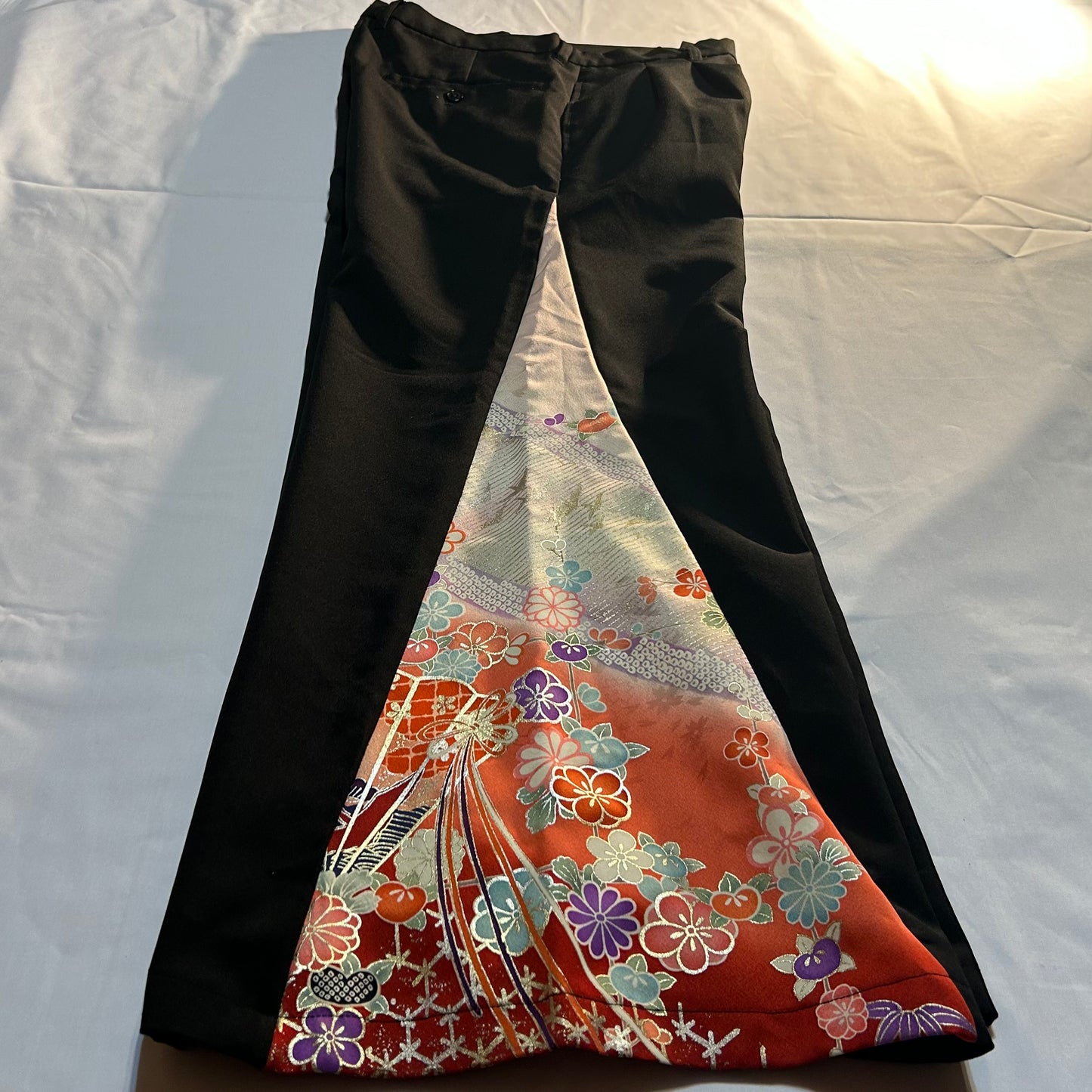 Kimono Wide Slacks with fun Pattern