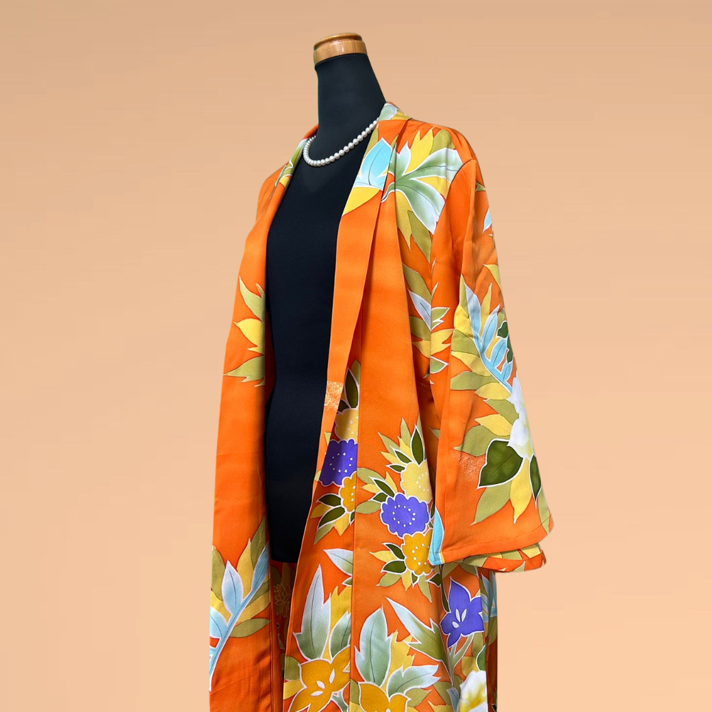 Turkish Bellflower Pattern  Kimono Gown