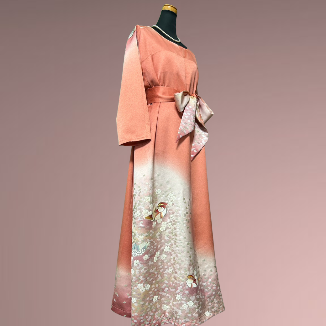 Iro Ro Furisode Spring Evening Kimono Dress