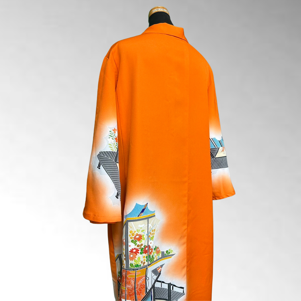 Heian Pattern Kimono Gown