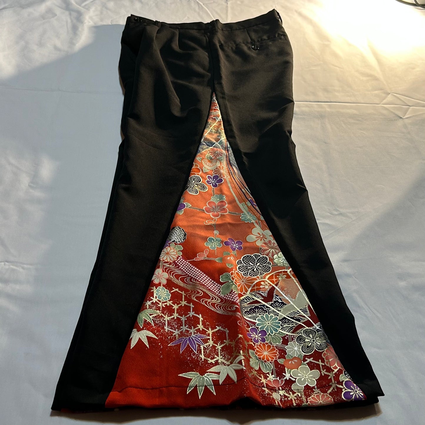 Kimono Wide Slacks with fun Pattern