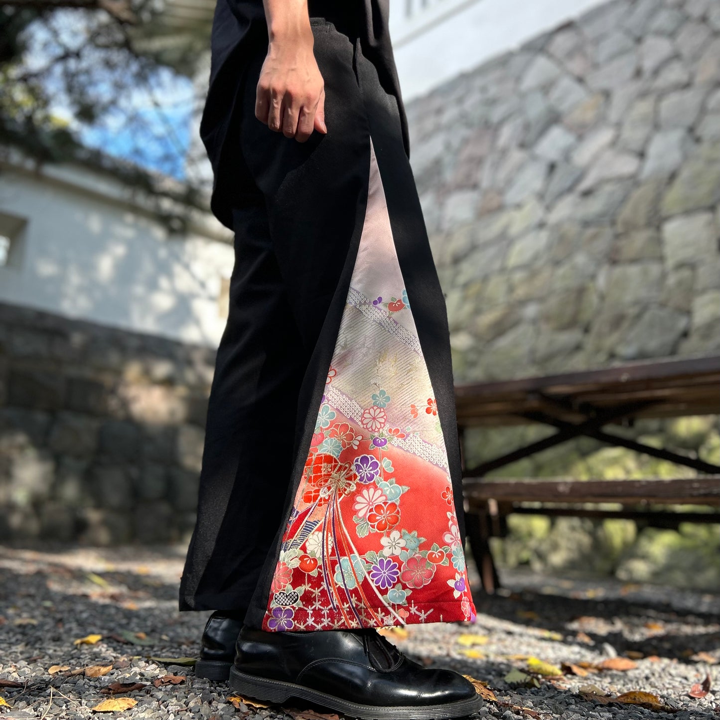 Kimono Wide Slacks with fun Pattern