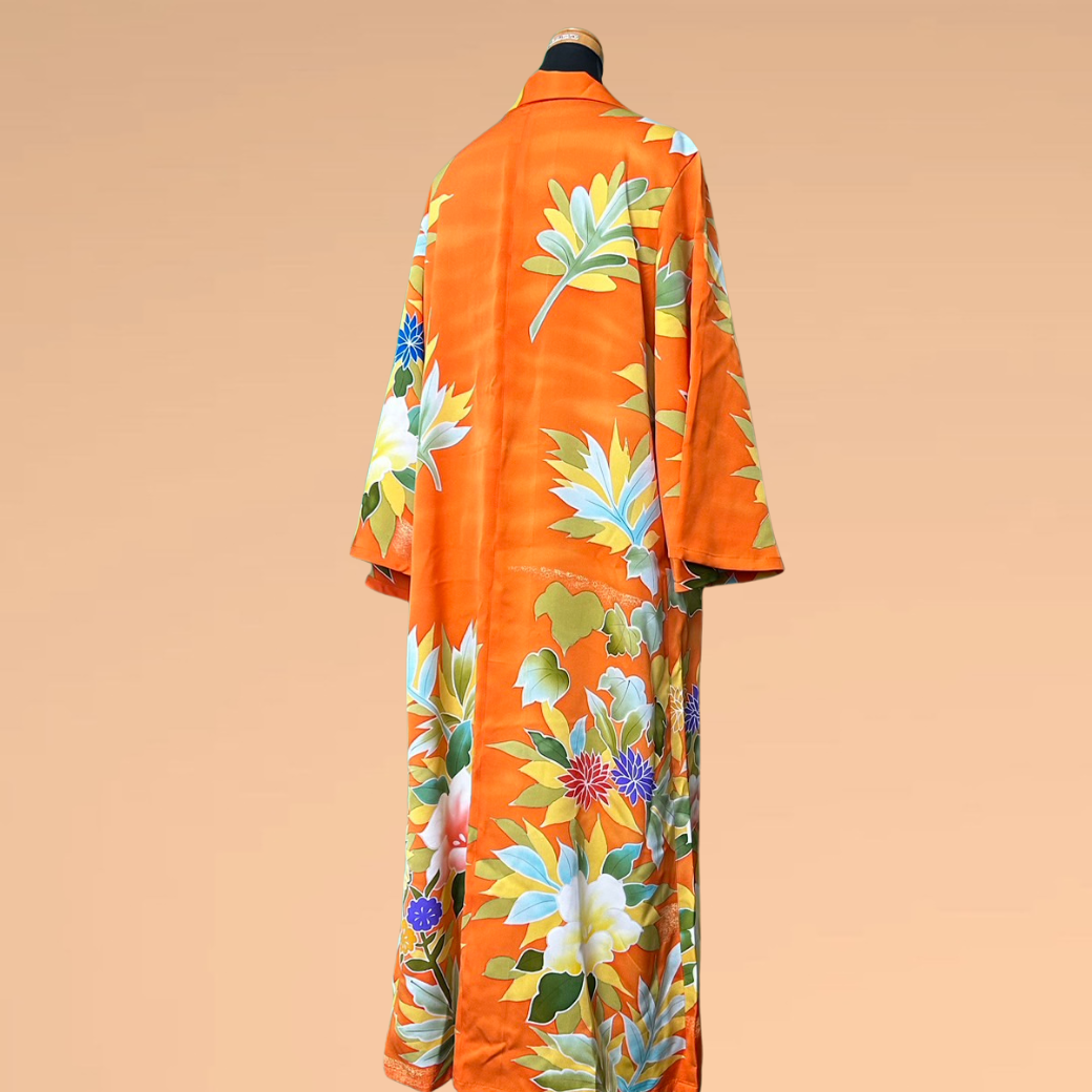 Turkish Bellflower Pattern  Kimono Gown