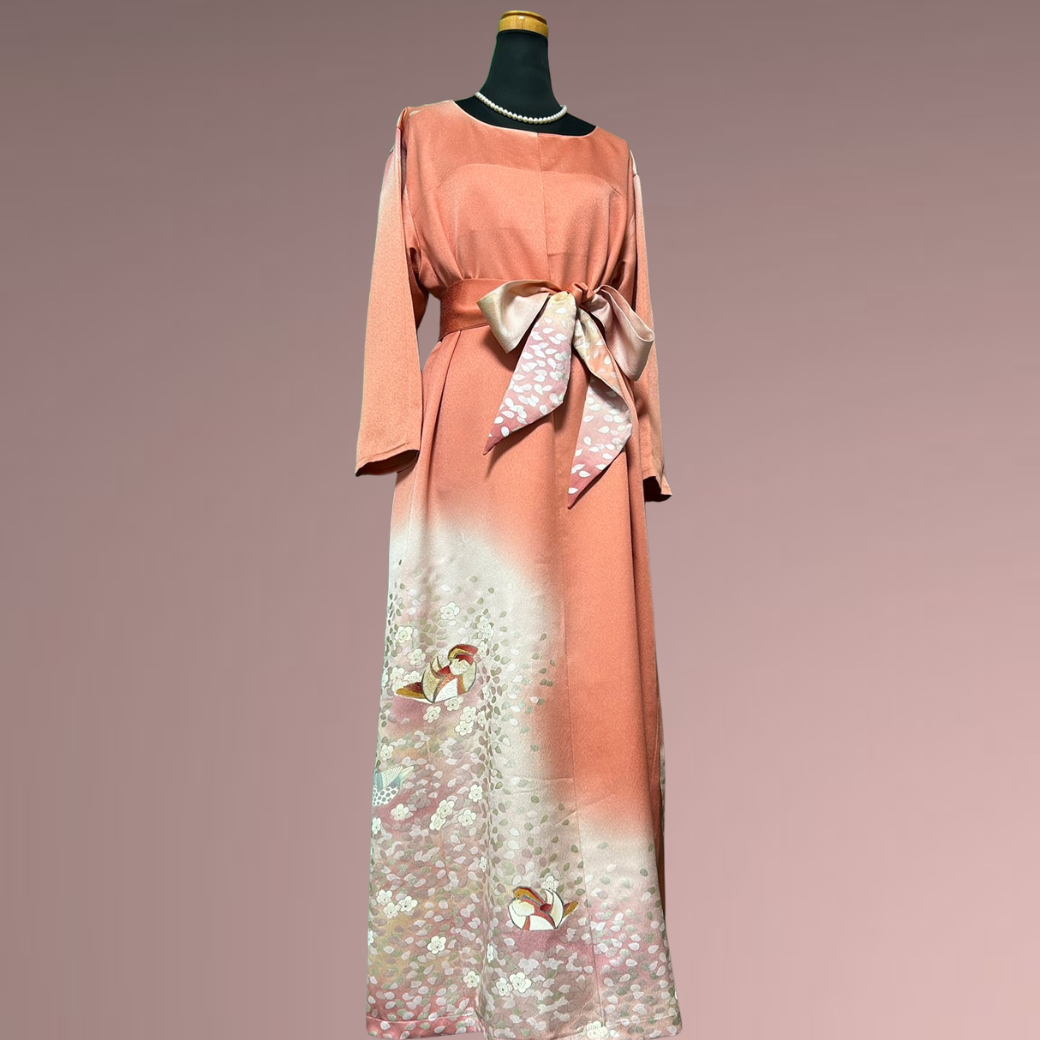 Iro Ro Furisode Spring Evening Kimono Dress