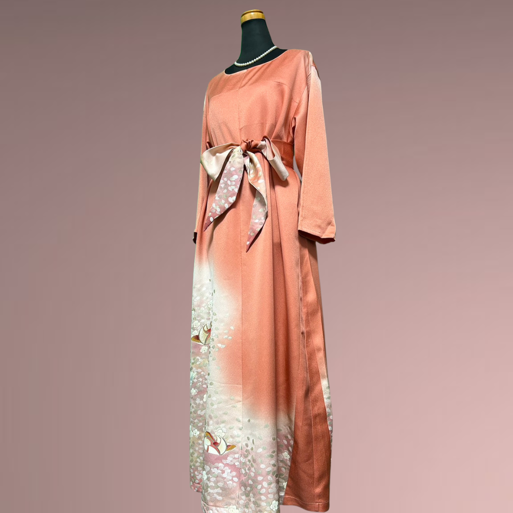 Iro Ro Furisode Spring Evening Kimono Dress