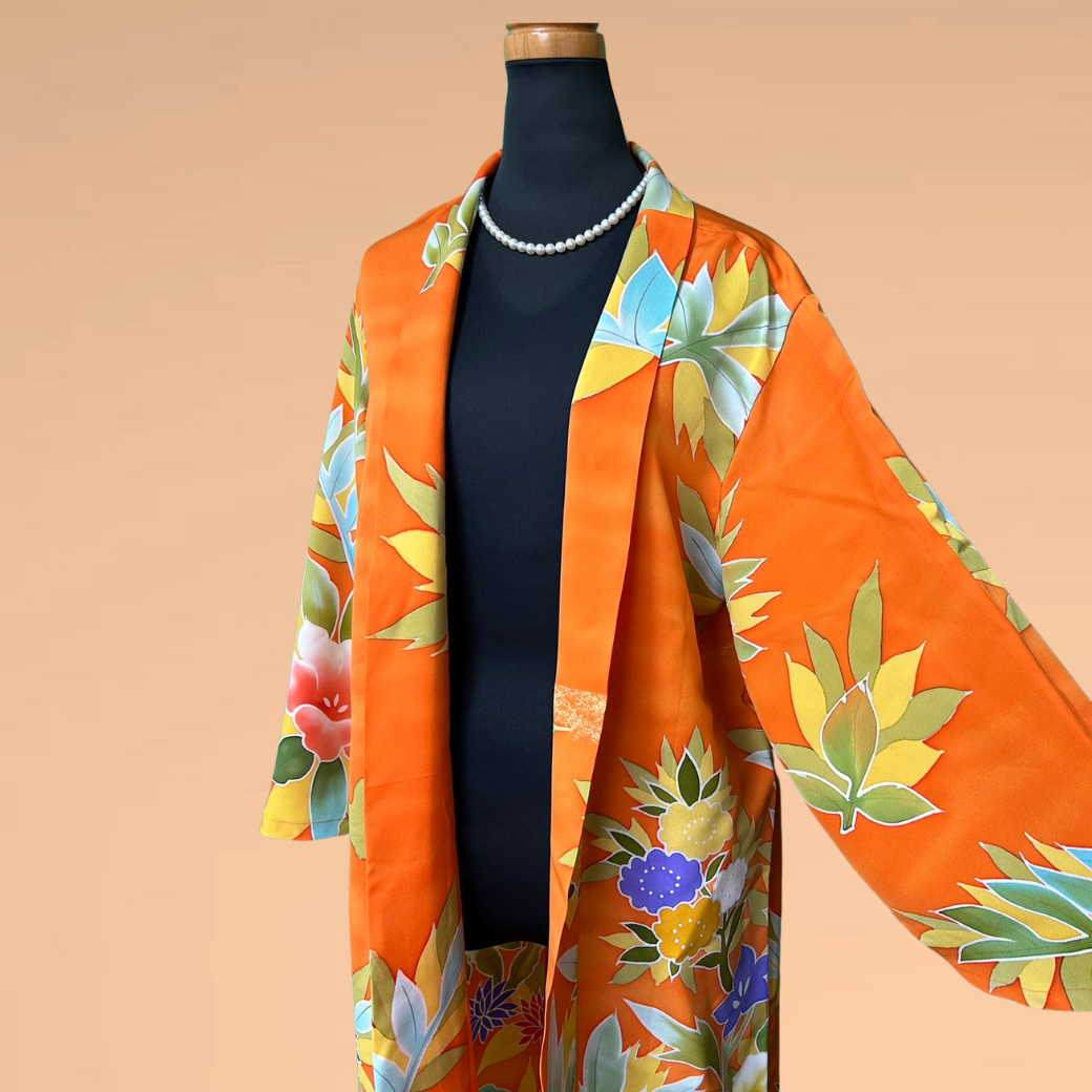 Turkish Bellflower Pattern  Kimono Gown