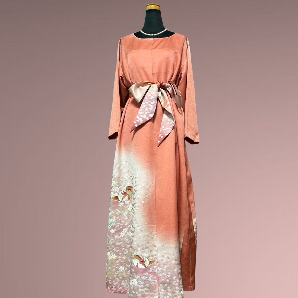 Iro Ro Furisode Spring Evening Kimono Dress