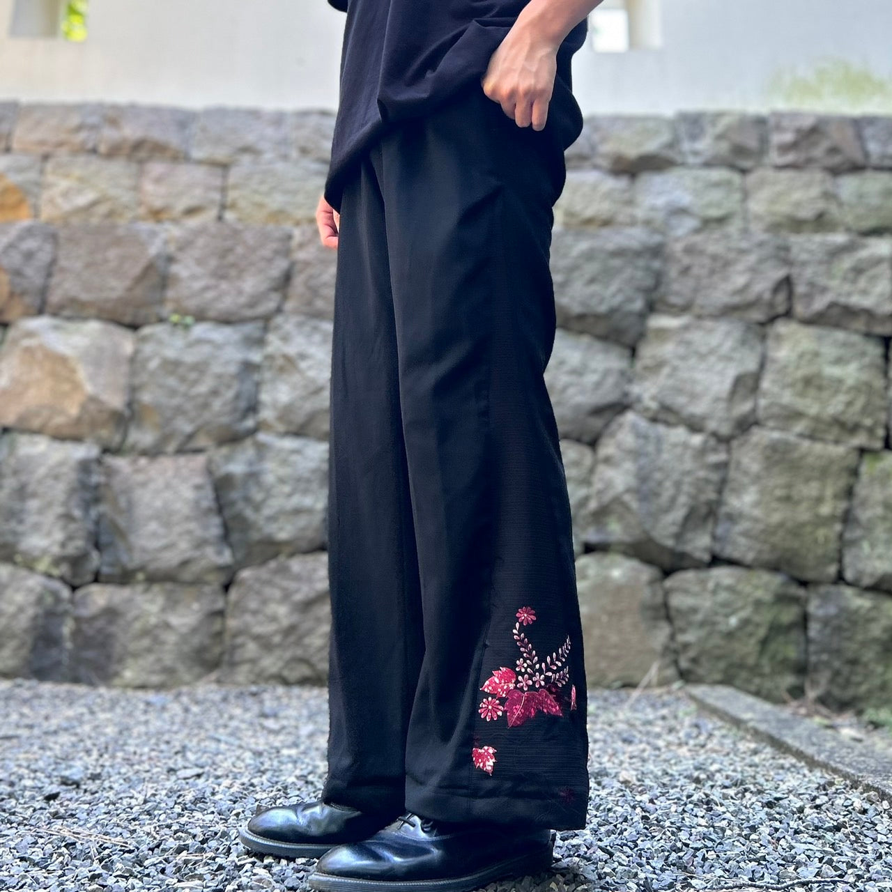 Kimono Slacks "with Hagi patterned"