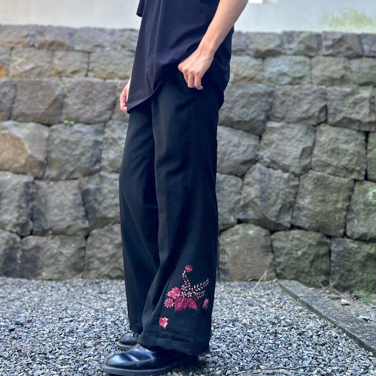 Kimono Slacks "with Hagi patterned"