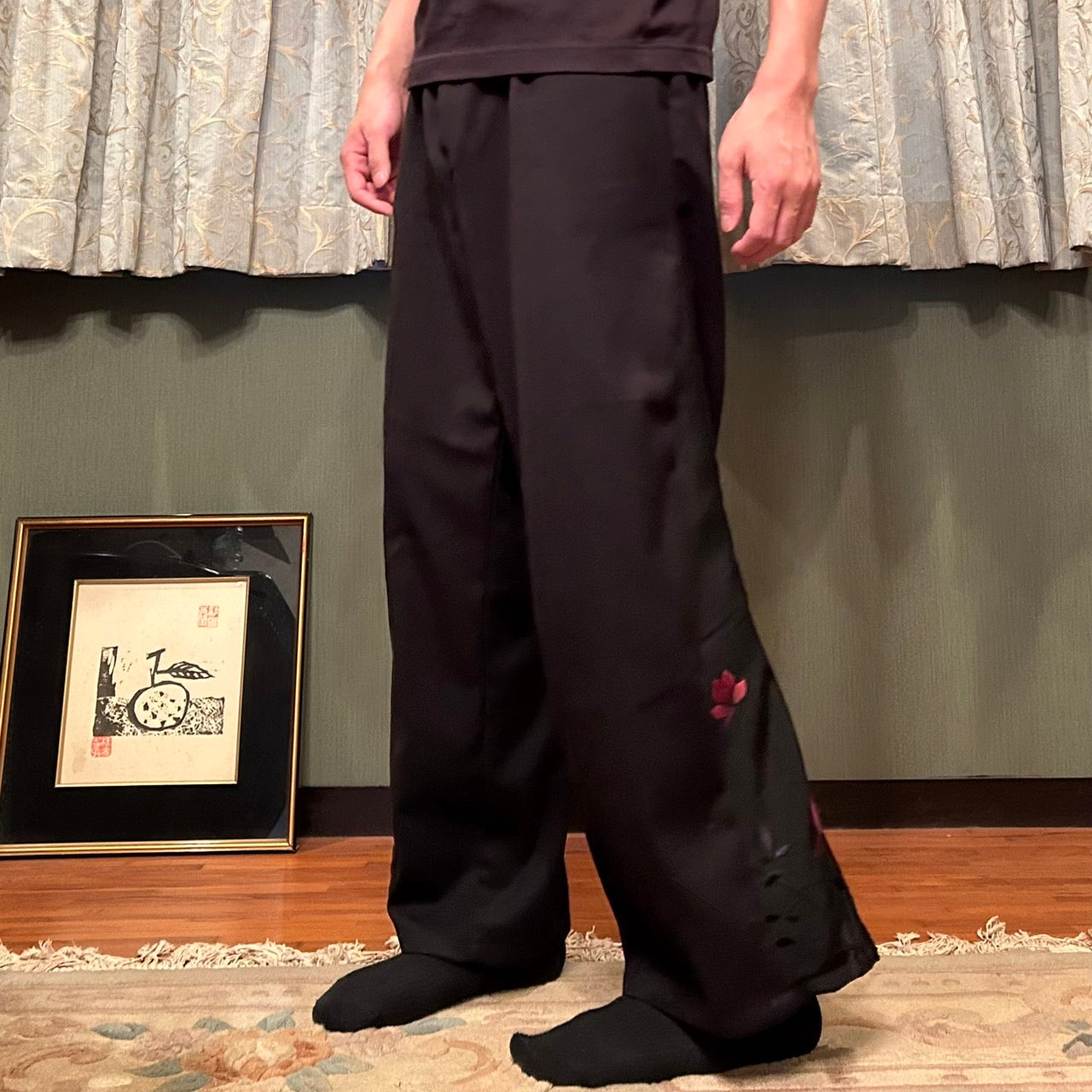 Kimono Slacks "Rose Pattern"