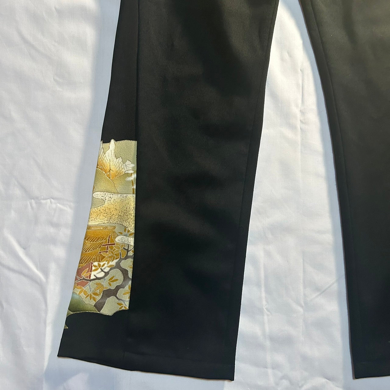 Kimono Wide Slacks with Yamadera  Pattern