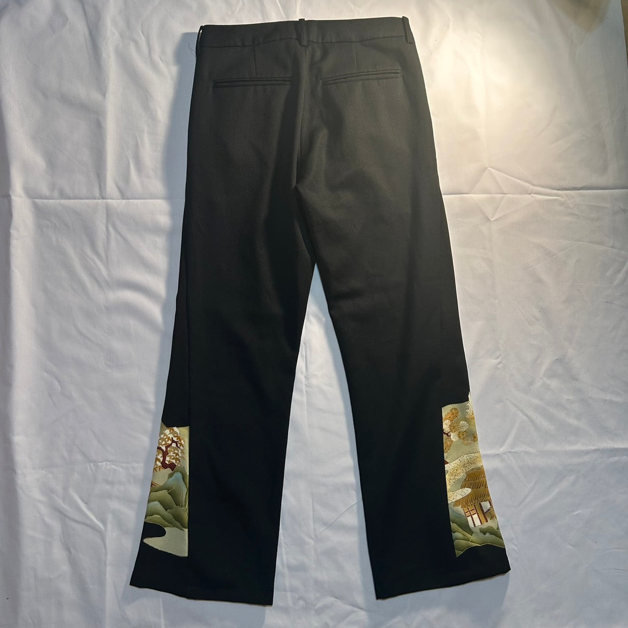 Kimono Wide Slacks with Yamadera  Pattern