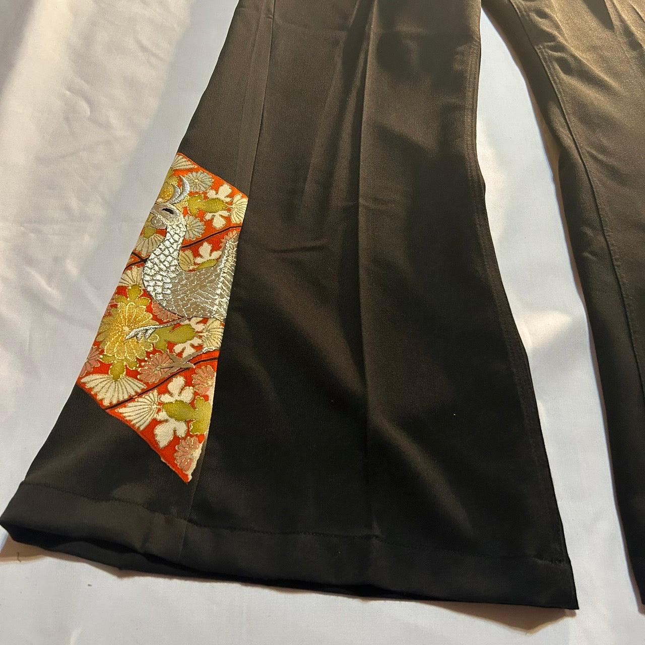 Kimono Slacks "peacock design"