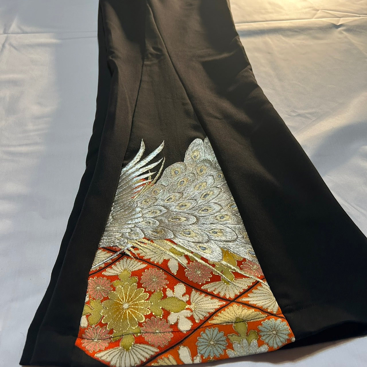 Kimono Slacks "peacock design"