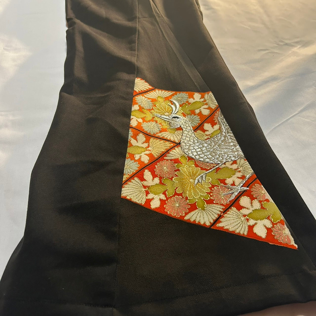 Kimono Slacks "peacock design"