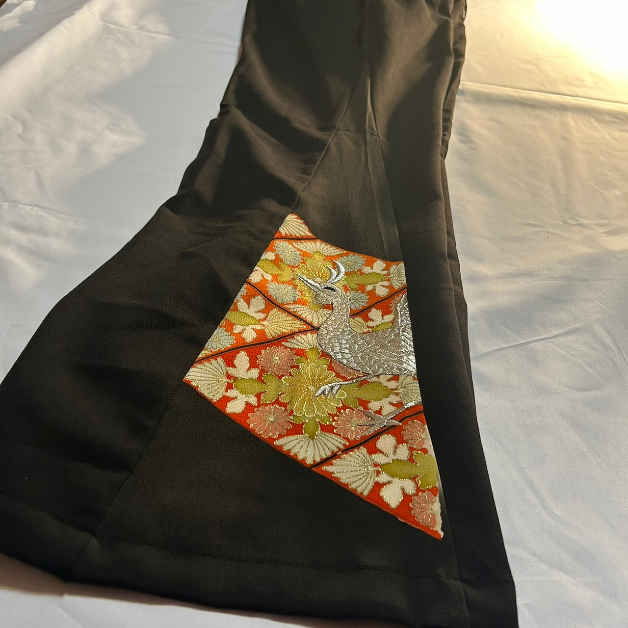 Kimono Slacks "peacock design"