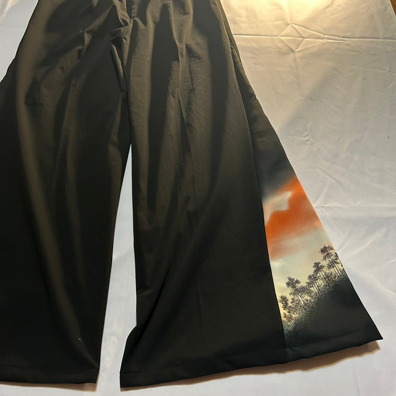 Kimono Wide Slacks with The Evening Pass