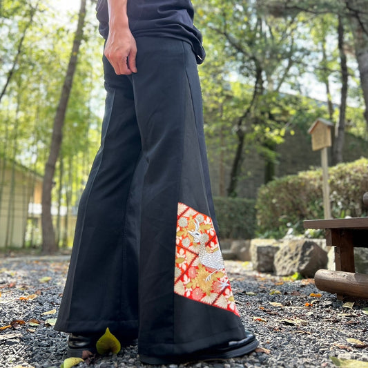 Kimono Slacks "peacock design"