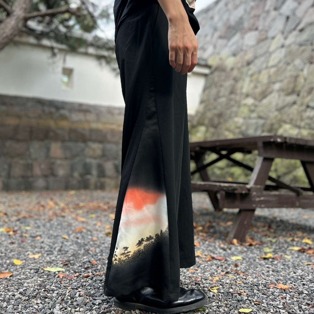 Kimono Wide Slacks with The Evening Pass