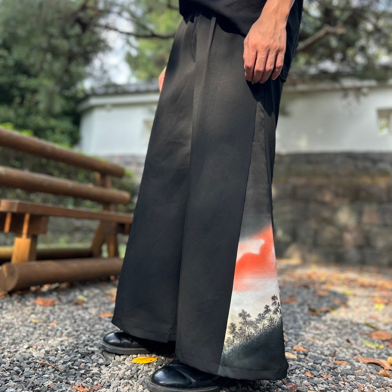 Kimono Wide Slacks with The Evening Pass