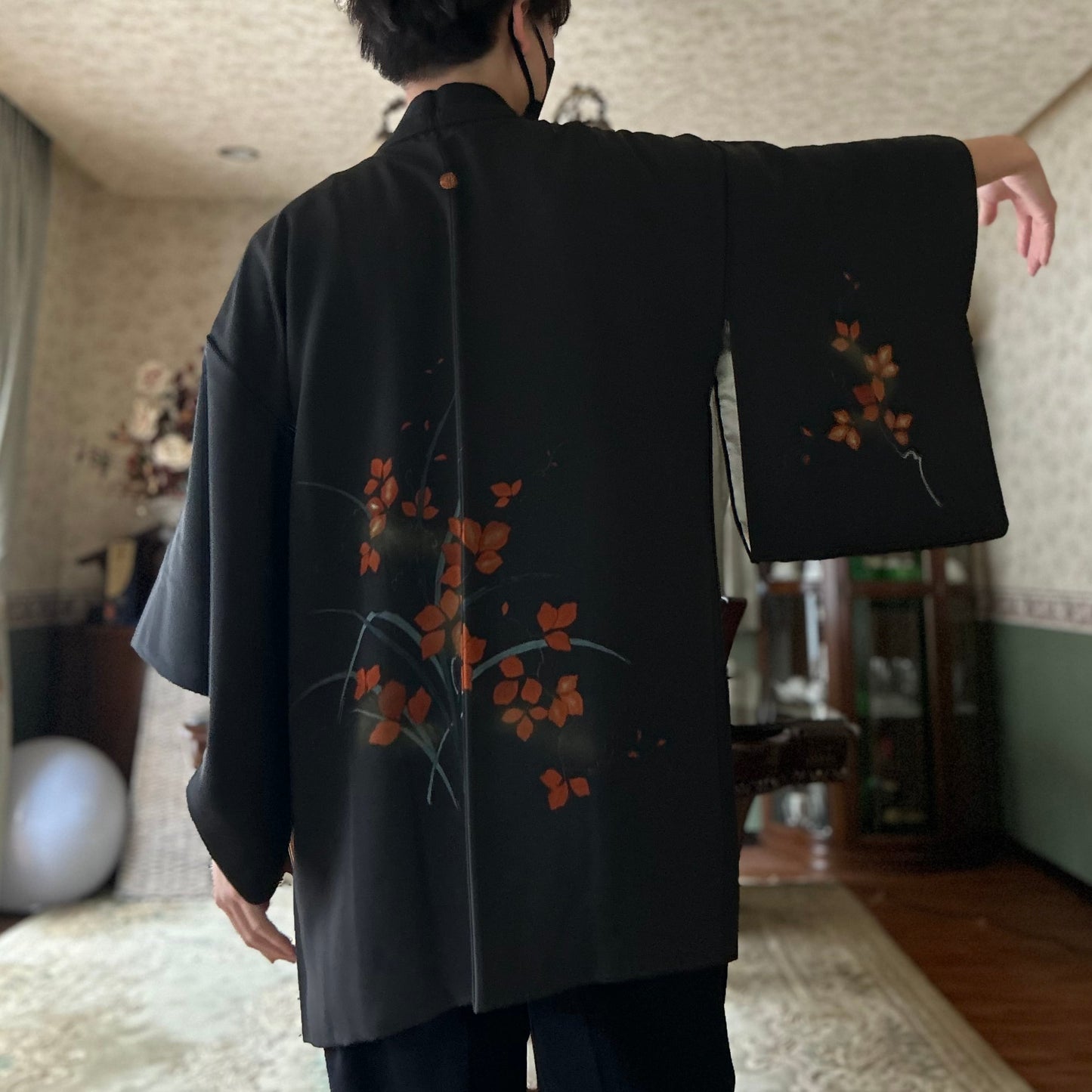 Haori with Colored Leaves (Japanese traditional haori coat)